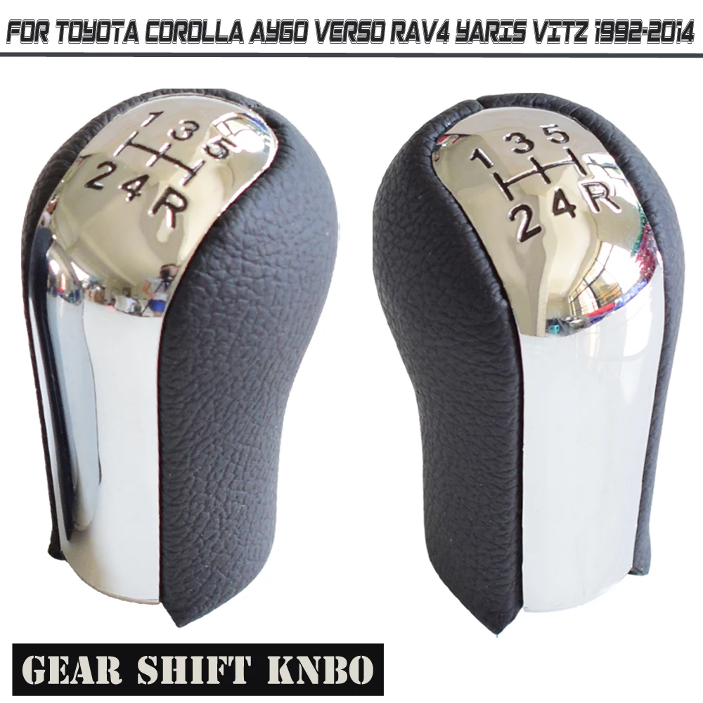5 6 Speed Gear Shift Knob Lever Shifter Stick Gaiter Boot Cover for Toyota Corolla 1998-2003 AYGO Verso RAV4 YARIS VITZ view 2