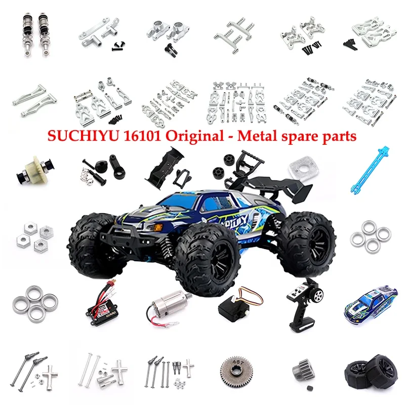 SCY 16101 16102 16103 16201 Q117 Q132 JT-16103, Piezas Coche RC,Asientos Eje Delantero Y Trasero Metal, Accesorios Actualización