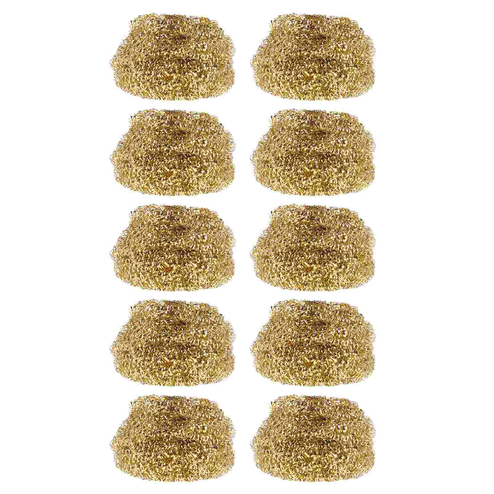 10 Pcs Sponges Soldering Iron Tip Cleaner Brass Cleaning Ball for Irons Wire Copper Nozzle