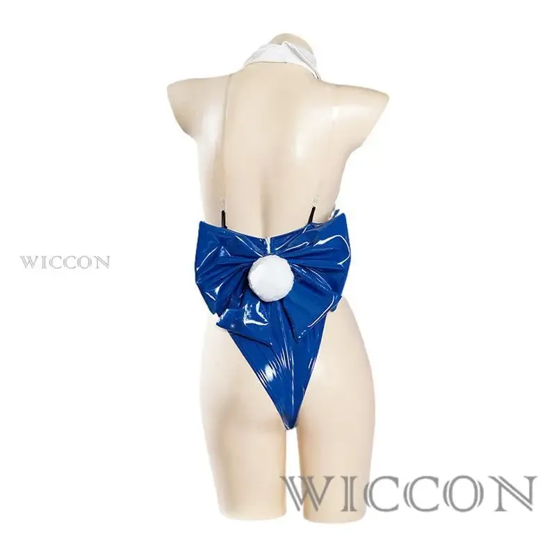 az15Blue Archive Asuma Toki Cosplay Costume Wigs Halos Sexy Bunny Jumpsuit Kawaii Women Girls Halloween Party Sui