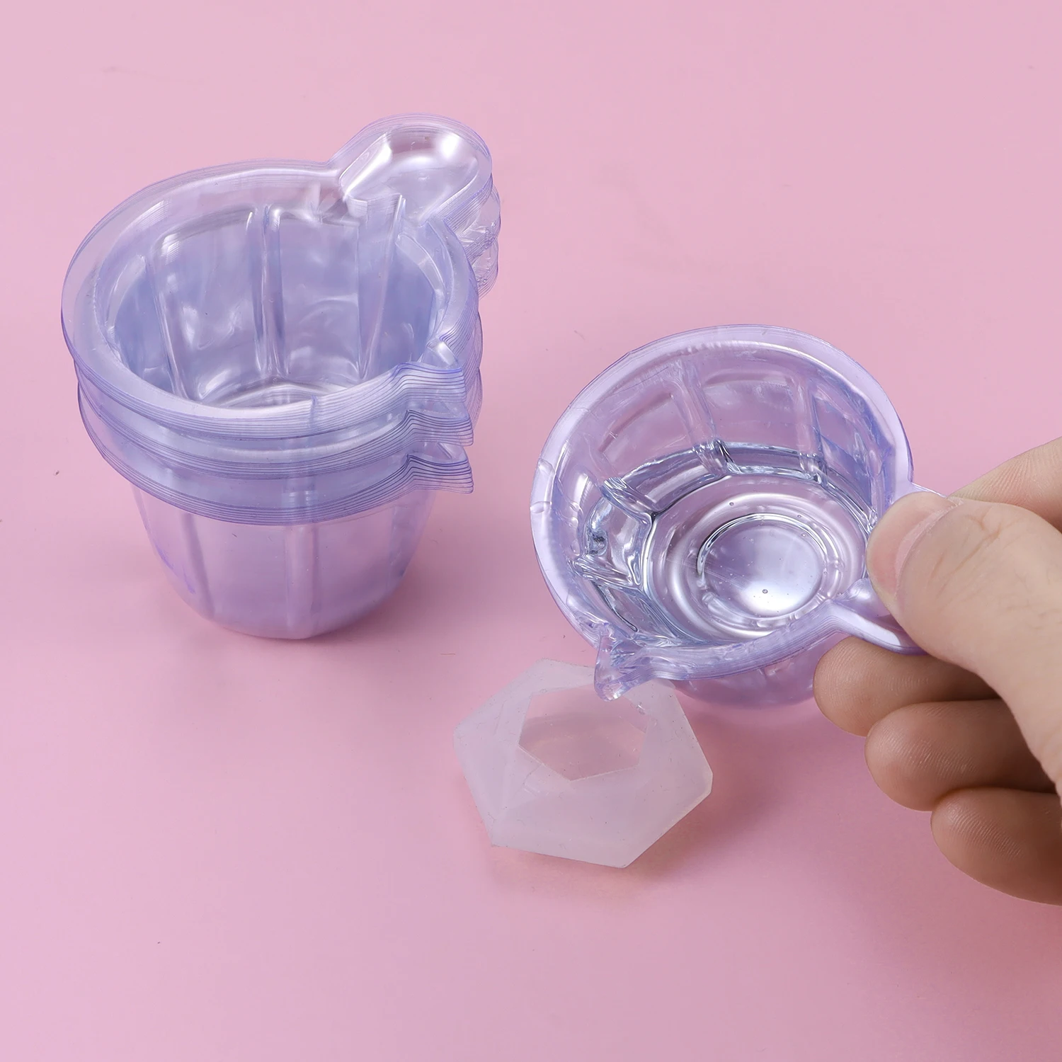 Wholesale Cheaper 30ML Disposable Dispenser Cups  DIY UV Epoxy Resin Jewelry Making Tool Multi Functional Disposable Plastic Cup