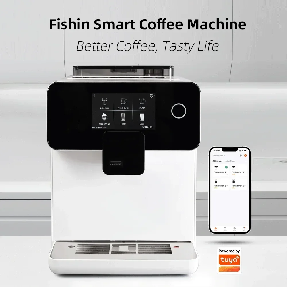 Automatic Coffee Maker With Coffee Bean Grinder