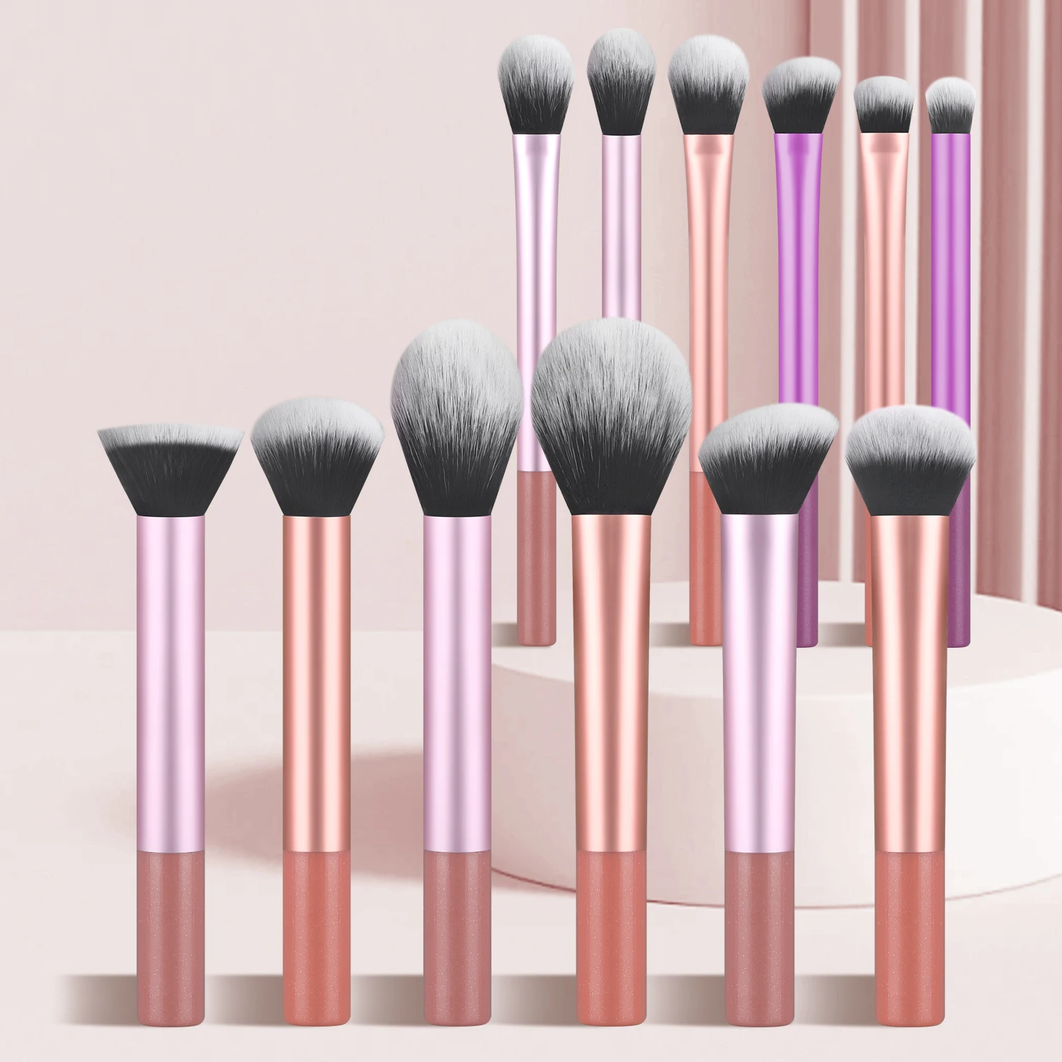 Makeup Brush Sets,12pcs Creative Professional Multifunctional Cosmetic Brushes For Making Up Supply