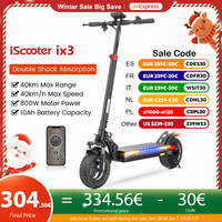 iScooter iX3 Electric Scooter 800W 10Ah Powerful Electric Kick Scooter Anti-skid Off Road Pneumatic Tire 40km Range  eScooter