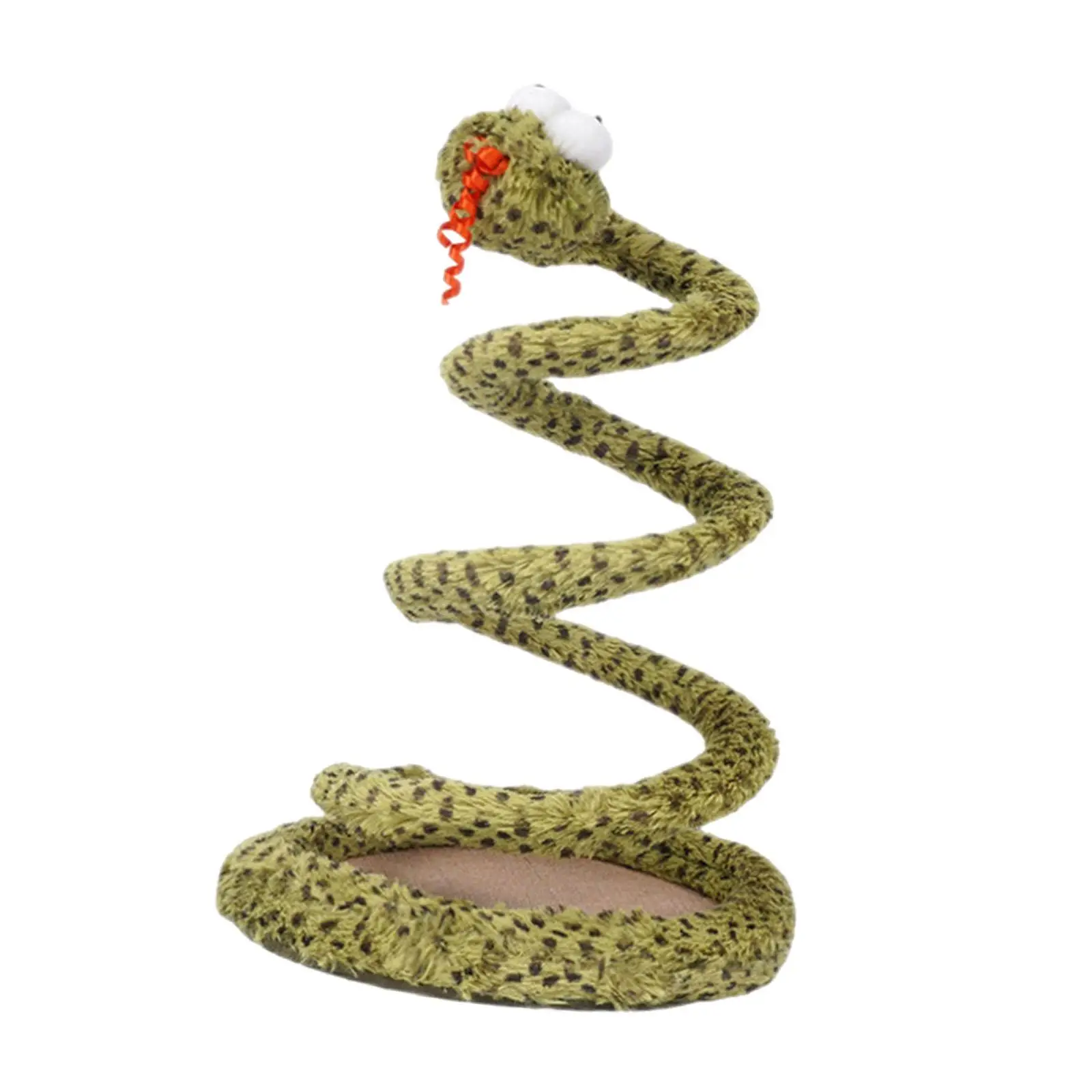Spiral Snake Cat Toy Made of PV Fleece for Entertainment for Kittens And Cats