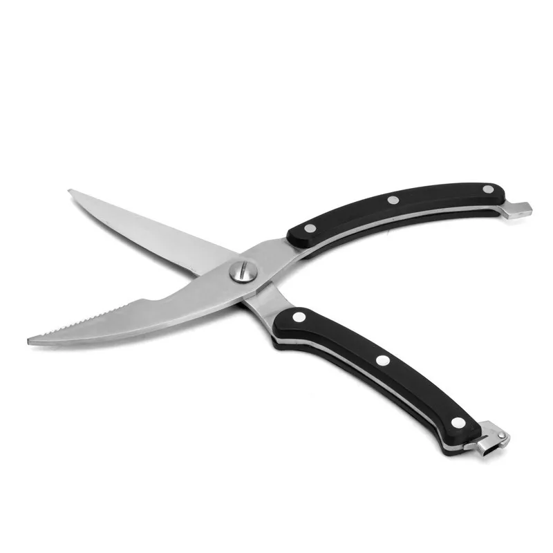 Stainless Steel Kitchen Knives with Bakelite Handle, Strong Scissors, Chicken Bone, Belly Shear, Multi-purpose Practical