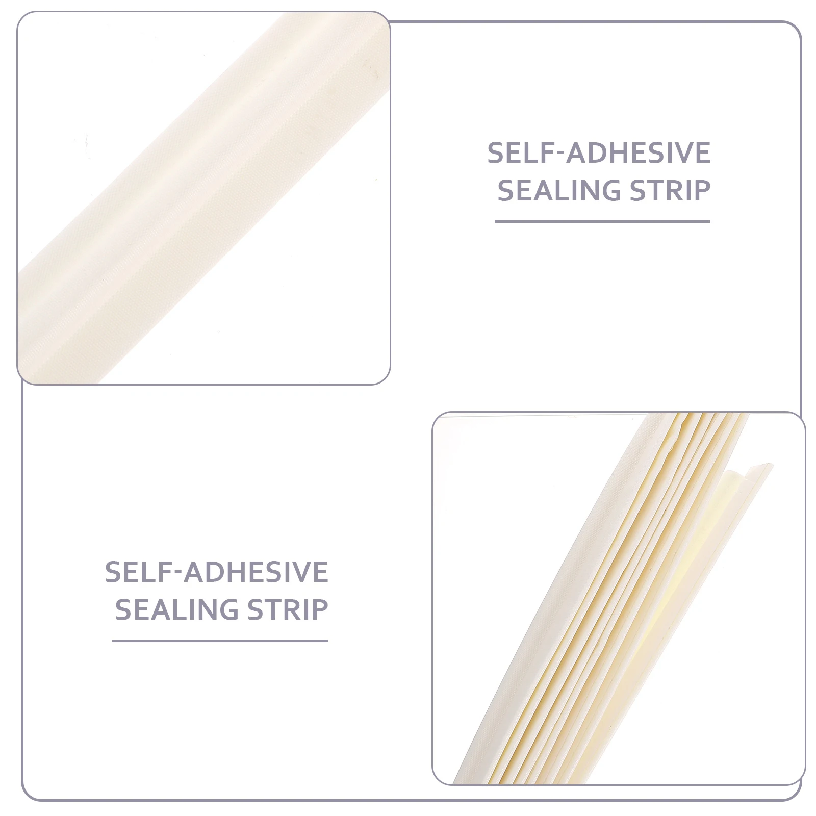 

1 Roll Self Adhesive Door Window Seal Stripping Tape For Gaps Sealing Soundproof Insulation 10M Easy