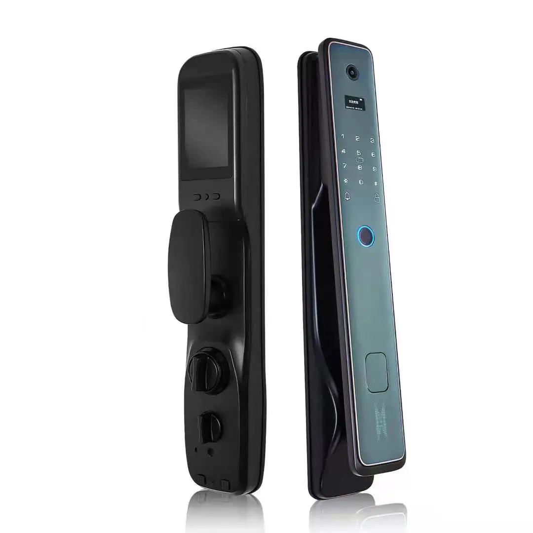

High Security Wifi Peephole Digital Fingerprint Keyless Card Smart Automatic Door