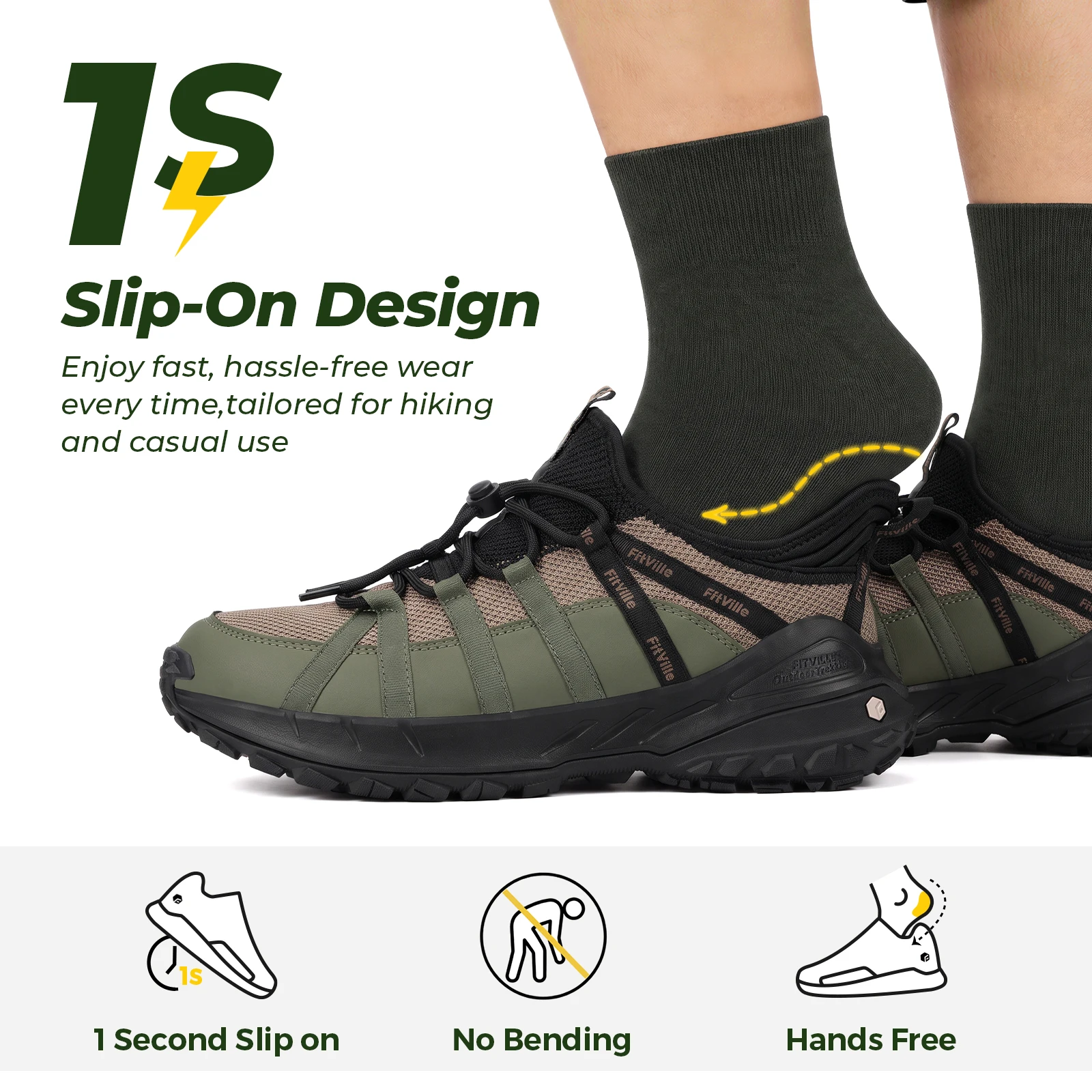 รองเท้าเดินป่าแบบสวมสำหรับผู้ช - Sneaker Box บทวิจารณ์และราคา