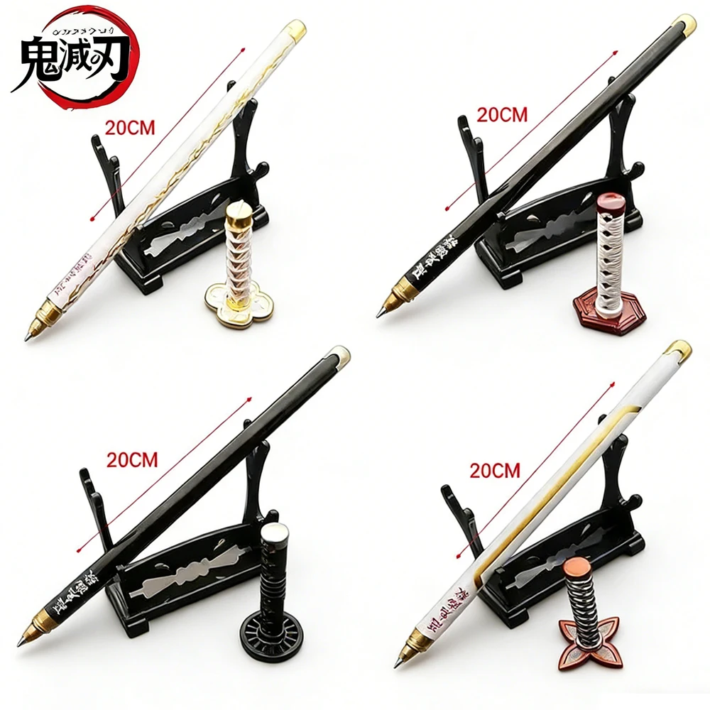 New Anime Demon Slayer Peripheral Neutral Pen/my Wife/Zenyi/Moth/Butterfly Blade Day Wheel Knife Stationery Signature Pen