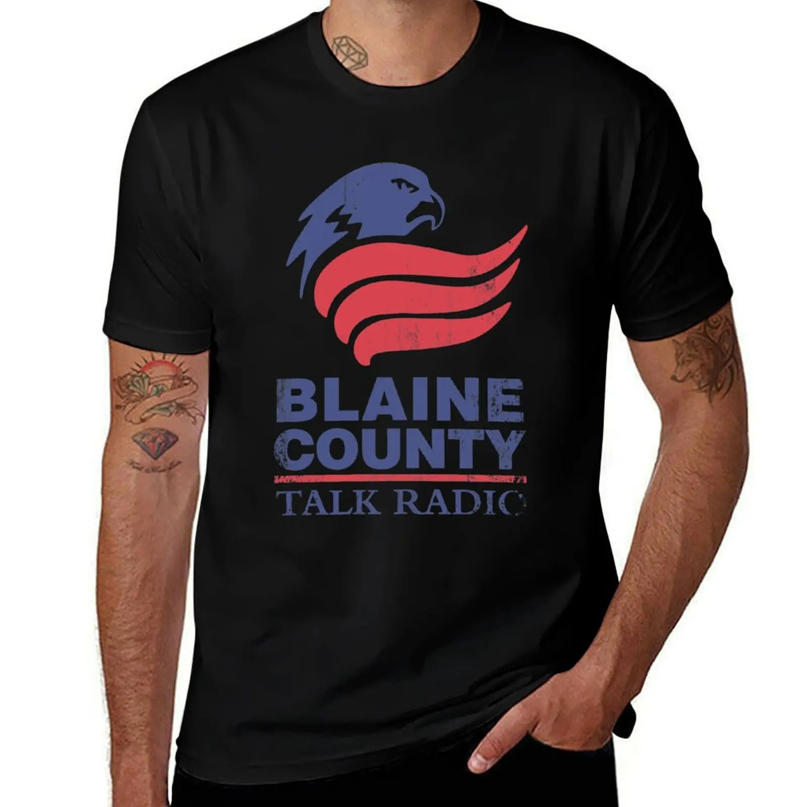Blaine County Talk Radio T-Shirt Running Performance Short Sleeve Tee T-Shirt