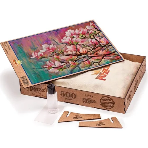 King Of Puzzle Magnolias Puzzle in legno 500 parti