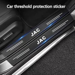 Película protectora de fibra de carbono para umbral de coche, pegatina impermeable para tablero JAC S2, J3, JS2, S3, J2, S5, T8, Refine J5, J6, J4, vapor