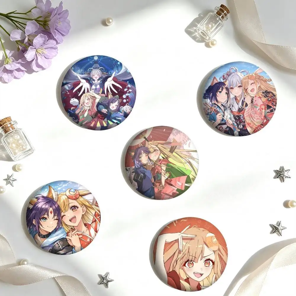 C-Cosmic Princess Kaguya A-Anime 25 32 44 58 75mm Badges Personalized Round Brooches Pins Accessory Gift
