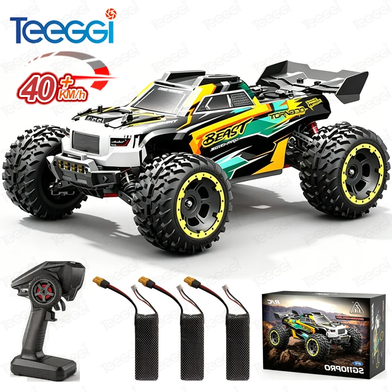 Teeggi SG110 PRO Hochgeschwindigkeits-Drift-Rennwagen 1:10 4WD RC Offroad-Auto 40KM/H Bürstenmotor Monster-Truck Spielzeug für Kinder Geschenk