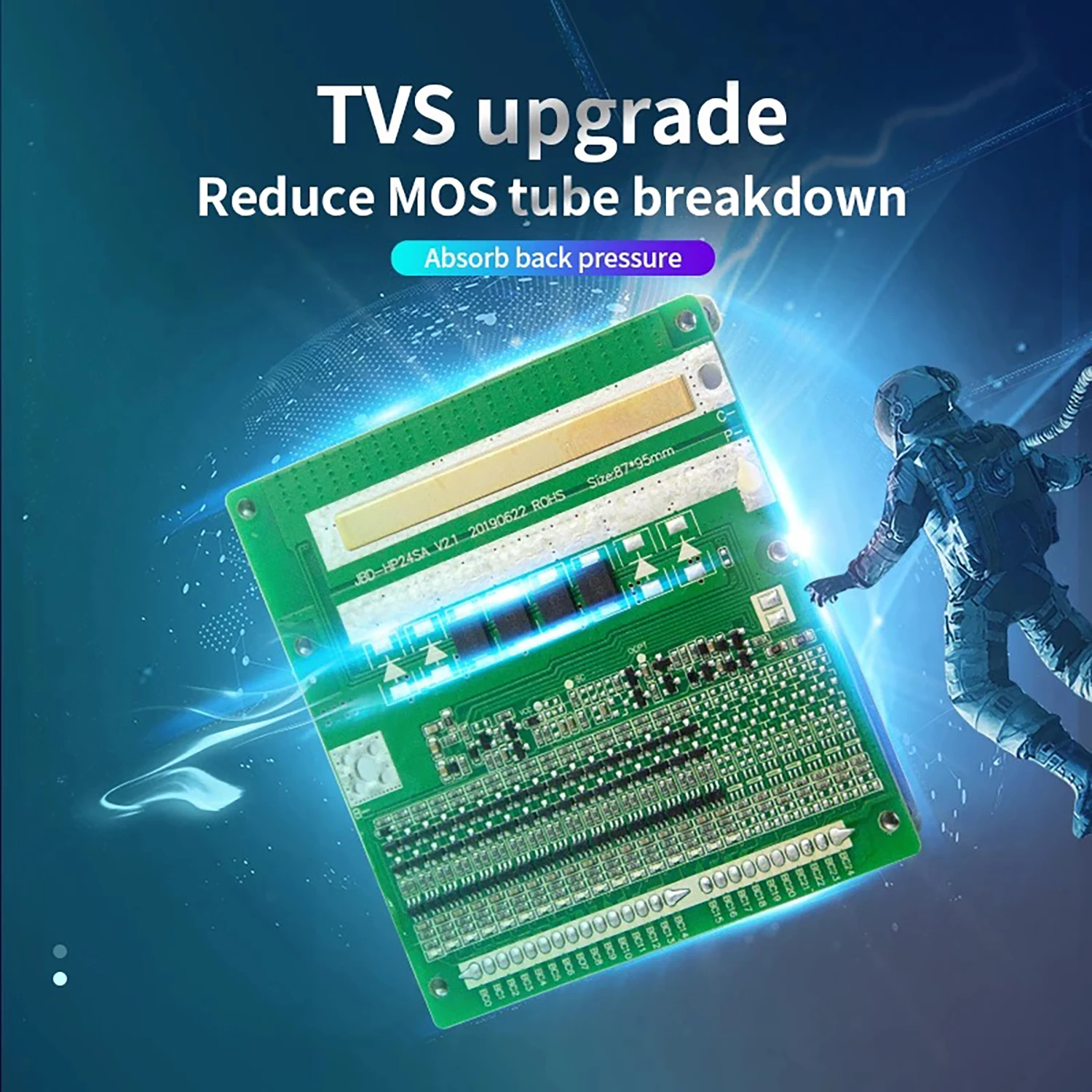 JBD BMS 14S 16S 20S 24S BMS 48V 60V 72V 30A 40A 50A نفس ميناء التوازن درجة الحرارة الاستشعار Lifepo4 بطارية ليثيوم PCB لوح حماية #2