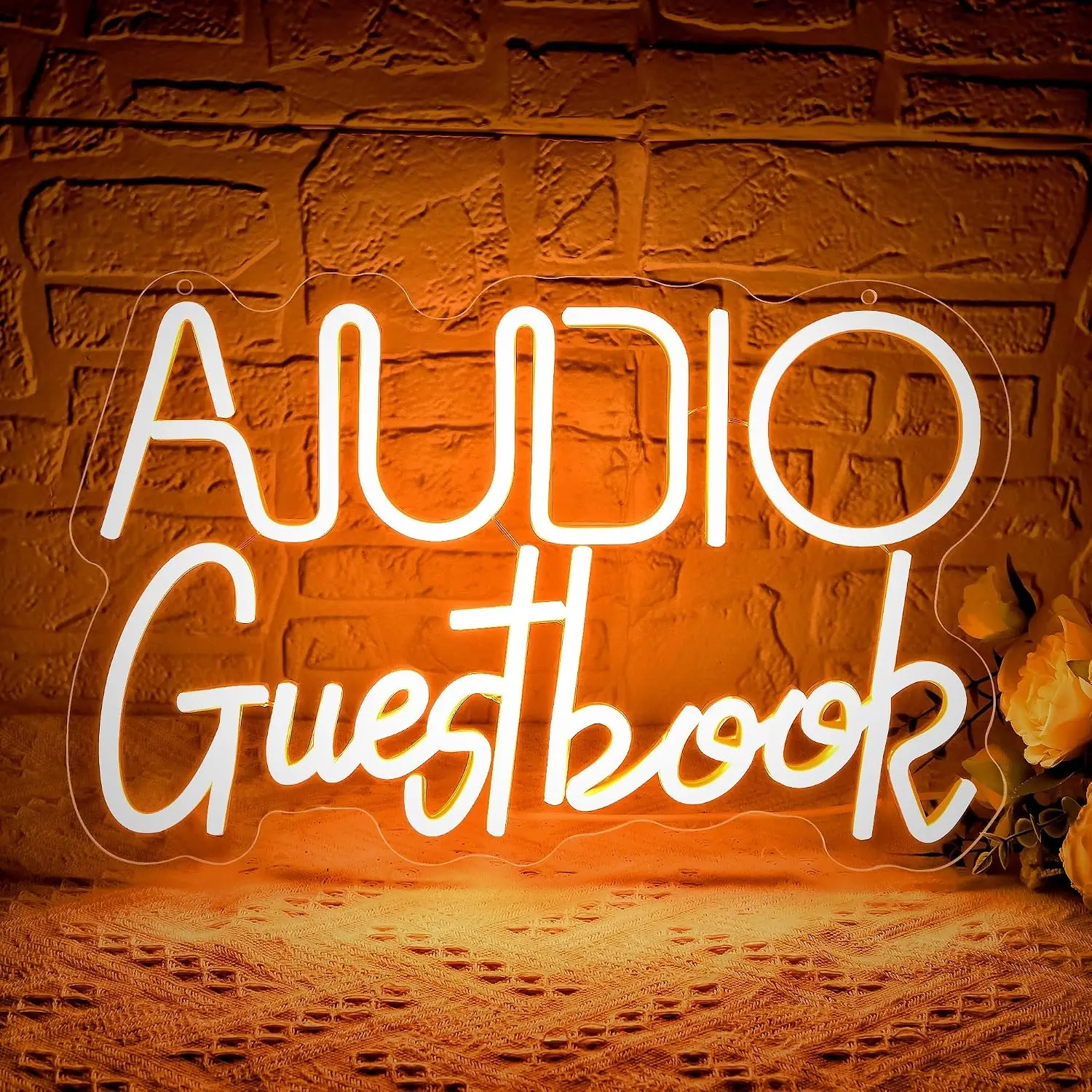 panneau-neon-led-«-livre-d'or-audio-»-alimente-par-usb-ideal-pour-la-decoration-de-receptions-de-mariage-fetes-douches-nuptiales-evenements-cabines-photo-et-bars