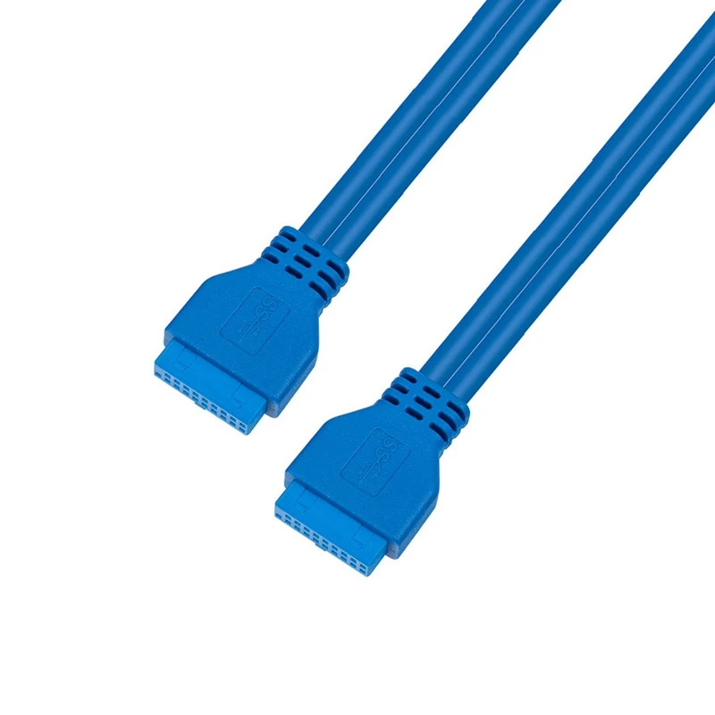 Extensión USB de 5Gbps para placa base, extensor de Cable de 20 pines hembra a USB 3,0, macho de 20 pines, 0,2 m, 0,5 m