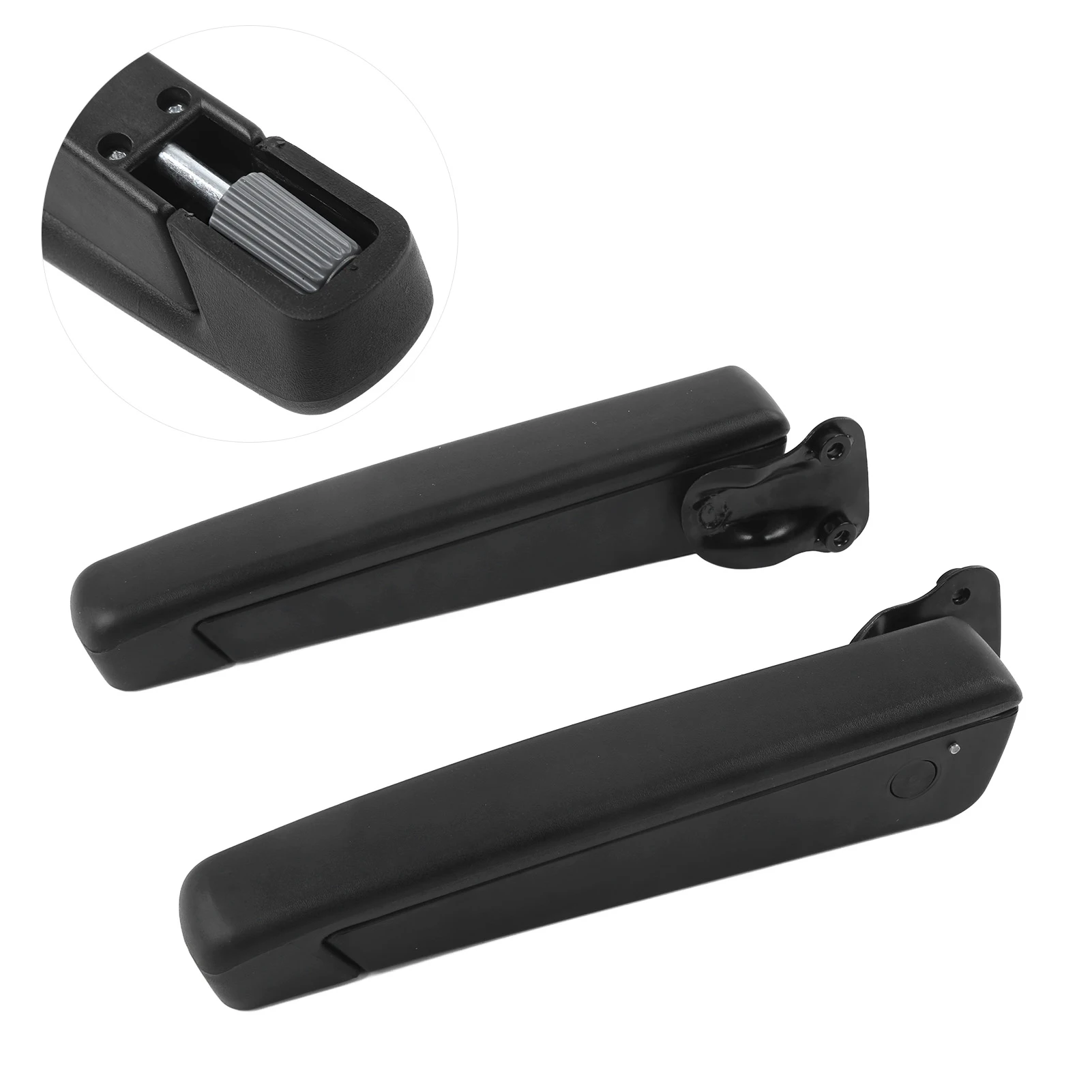 Car Seat Armrest Pair Car Adjustable Seat Armrest Shock Resistant PU Sponge Black  for Automobiles Trucks Seat Arm Rest