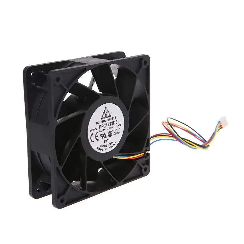 Ventilador de refrigeración sin escobillas para ordenador, dispositivo de ventilación de 120x120x38mm, CC de 12V, 4.8A, 11 aspas, 12038, para Delta PFC1212DE