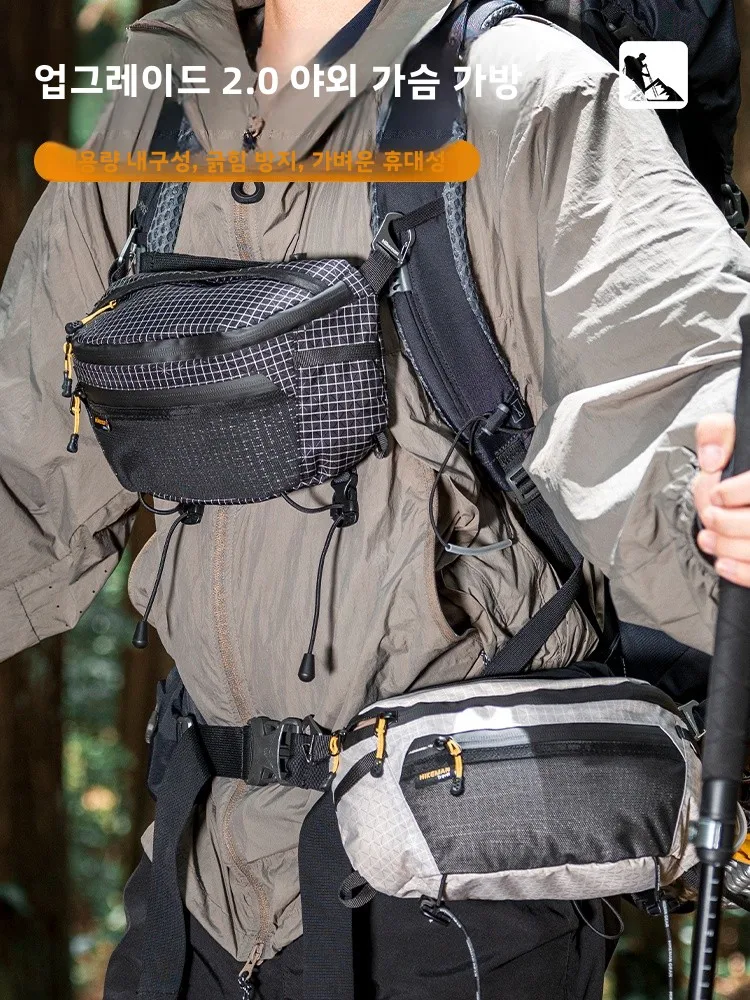 HIKEMAN уличная тактическая нагрудная сумка высокой емкости водонепроницаемая походная спортивная поясная сумка XXX Extension Bag Casual Sle Leisure Scene