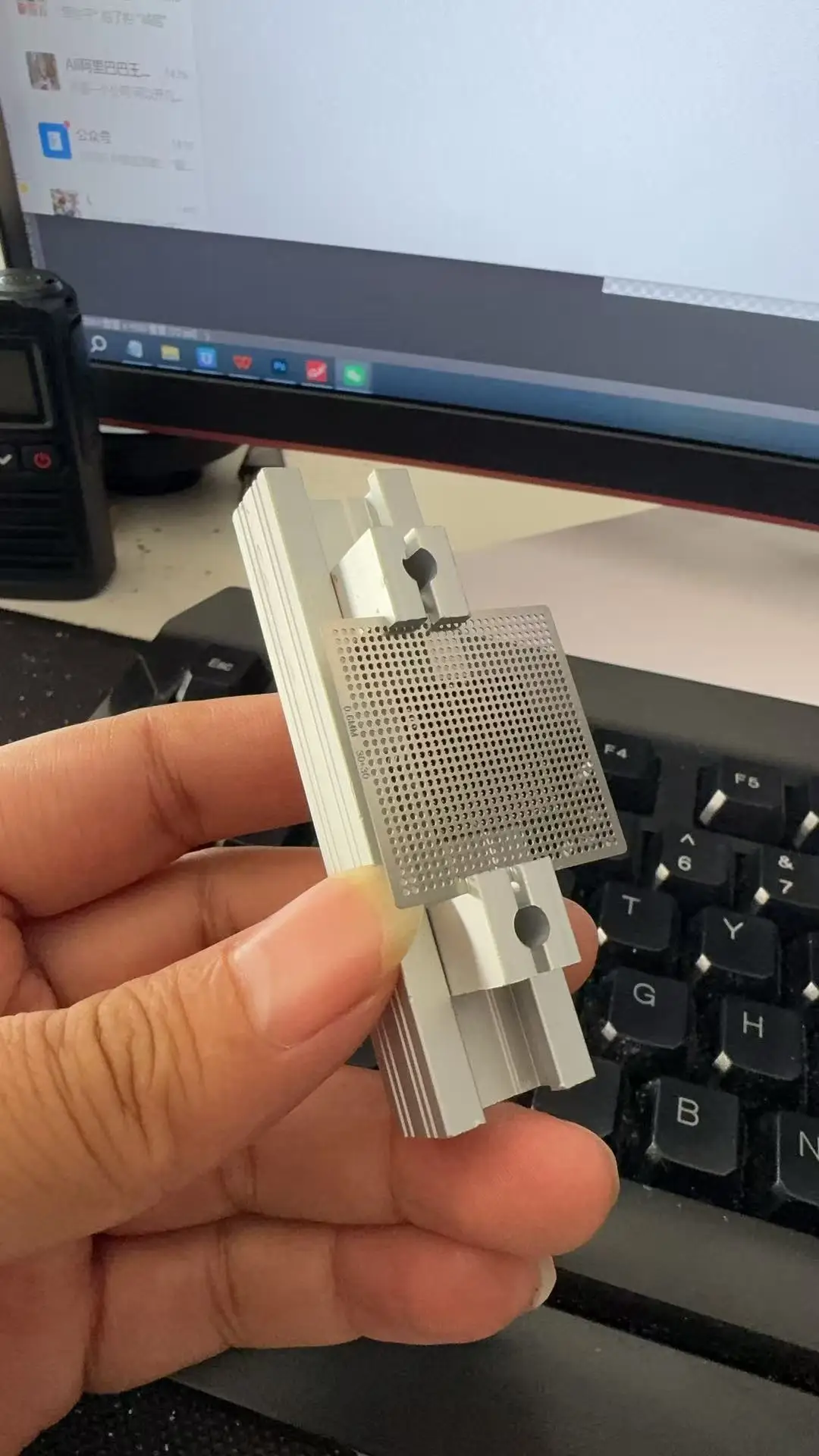 Mini BGA Rework Station Direct Heating Stencil Fixture Chip Clamp Holder Jig Color Optional Old & New Type Silver Color