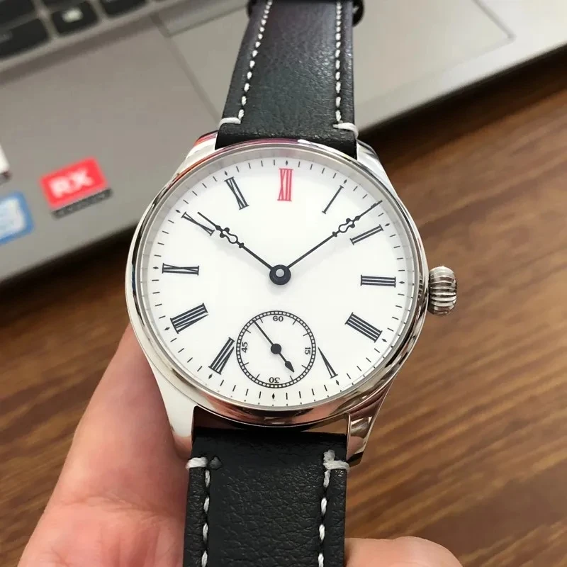 41mm NO LOGO Asian 6498 Movement Model Mechanical Pilot Can be customized Men\'s Watch GR31-22