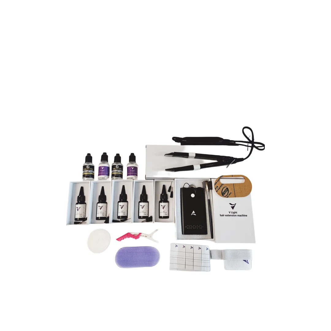 Heißer Verkauf! Werkzeuge V-Licht Haar verlängerung Set Perücke Haarteil Echthaar schnelles Pfropf werkzeug festes und spurloses Haar verbinder
