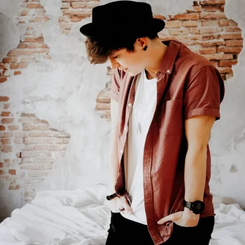 Imagen 2 del producto Hukaili Roll Brim Black Pork Pie Hat para hombres y mujeres lana Fedoras Jazz Cap Iglesia Panamá Gangsters Gorras Caballeros