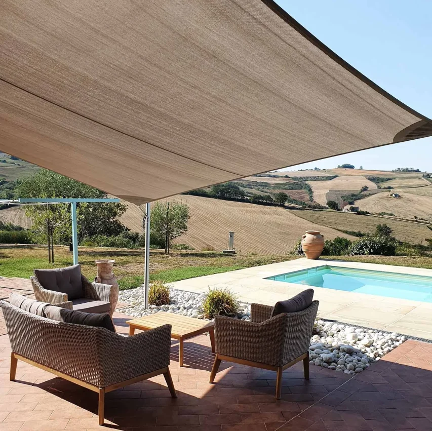2025 New Origin Agriculture Black Green Blue  Beige & Brown Sunshade Sail/ Raschel Sun Shade Net Roll Type for Protective Plant