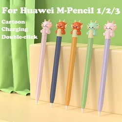 For Huawei M-Pencil Case Silicone Cover for M Pencil 1 2 Anti-fall Funda