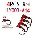 4 piezas rojas talla 14