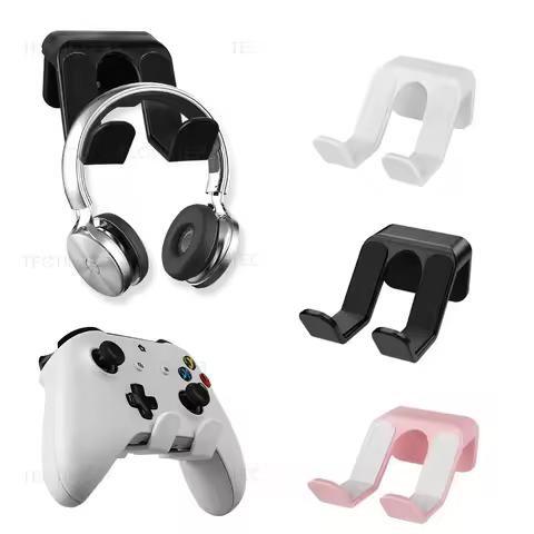 Stand Holder For PS5 PS4 Switch Pro Xbox One Game Controller Wall Mount Gamepad Headphone Headset Hanging Bracket Hanger