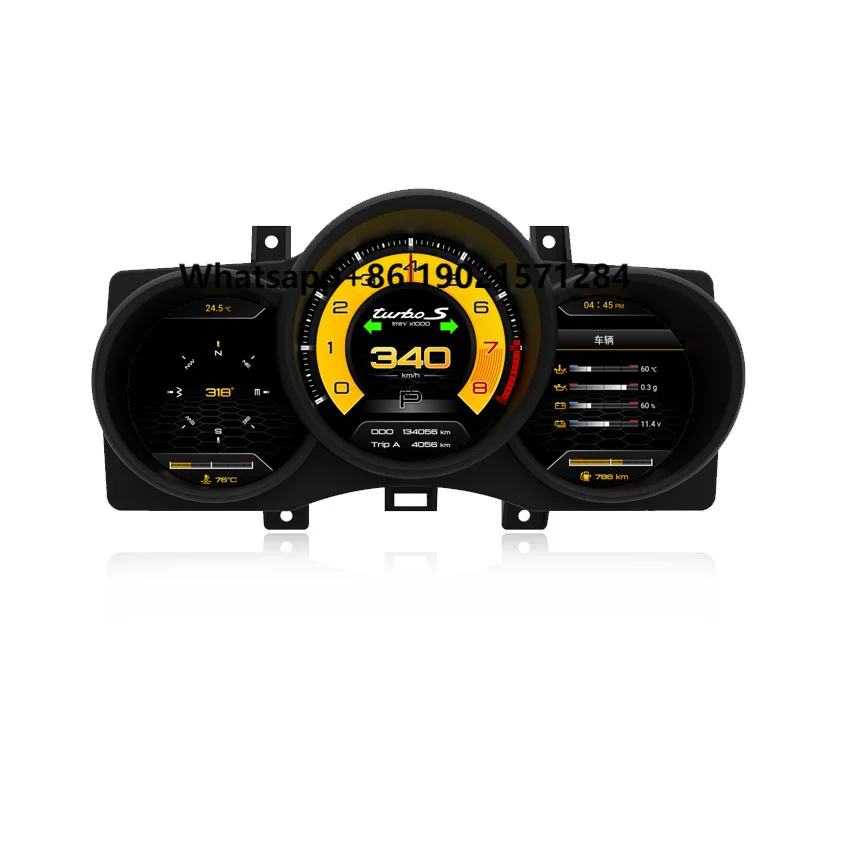 

Upgrade Auto Speedometer LCD Display for Porsche Macan Boxster 718 Digital Cluster