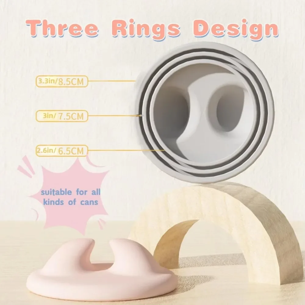 Pet Accessories Multifunctional Pet Dog Spoon Can Opener Wet Food Mixing Spoon Silicone Cat Can Sealing Cover Food Storage view 3