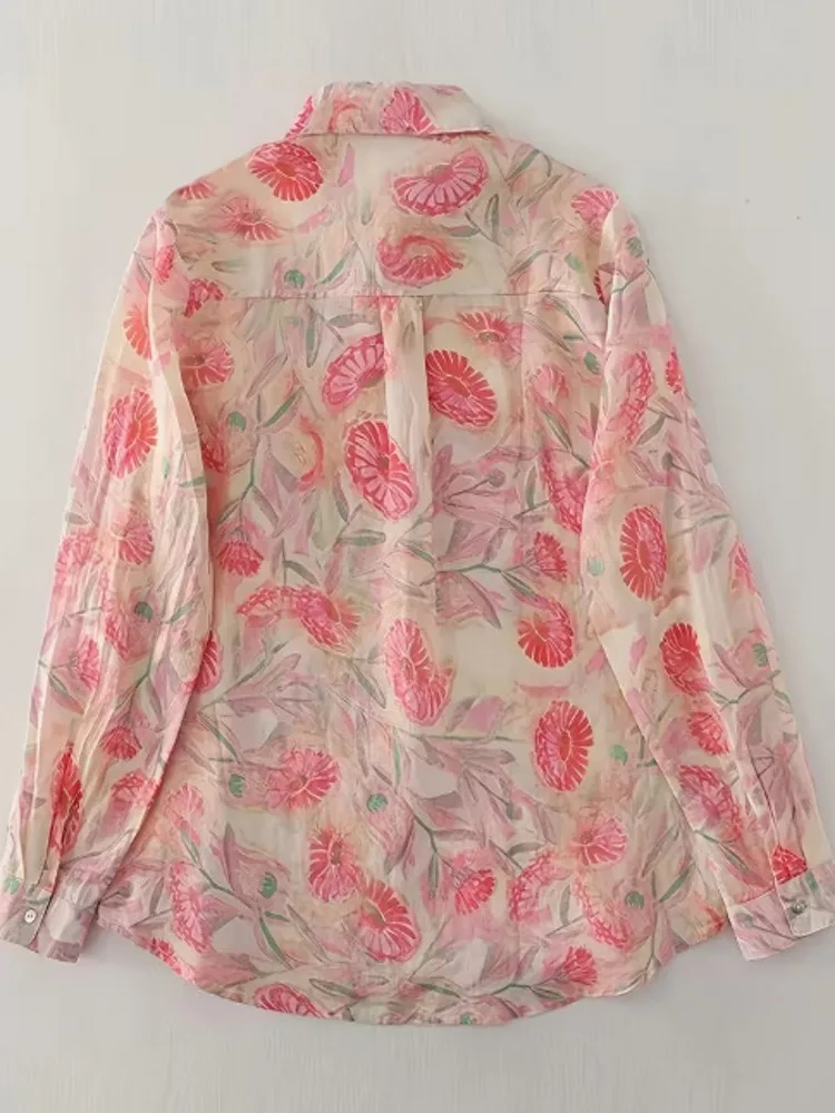 Picture 4: L-5XL Plus Size Autumn Spring Fashion Elegant Shirt Blouse Turn Down Collar 3XL 4XL Big Size Women Long Sleeve T-shirt Tops