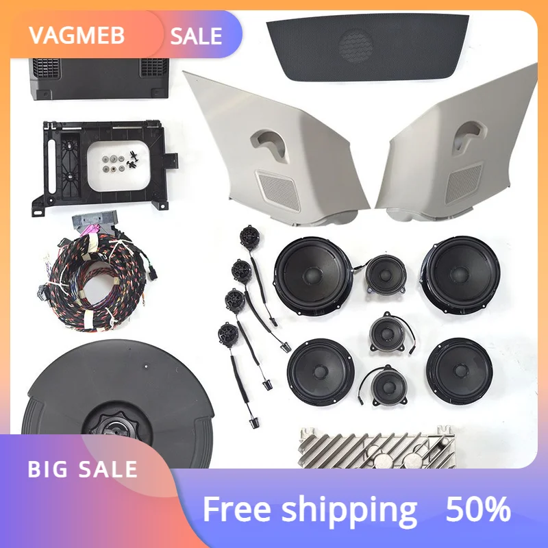 

OEM для VW MQB EVO Новый атласный усилитель высоких частот бас среднего диапазона для всех автомобилей аудио Оптическое волокно версия 1 комплект окружает весь автомобиль