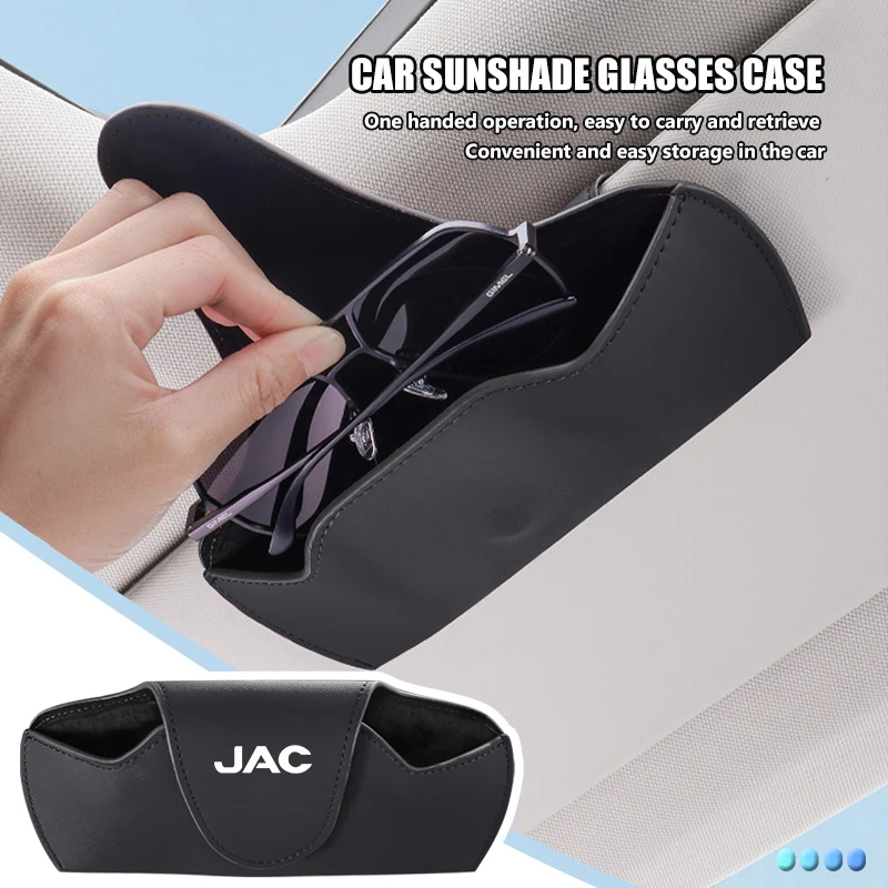 Estojo para Óculos de Carro com Proteção Anti-Risco para Quebra-Vento - Compatível com JAC JS2, S3, JS3, J2, S5, T8, Refine, J5, J6, J7, J4, Vapour