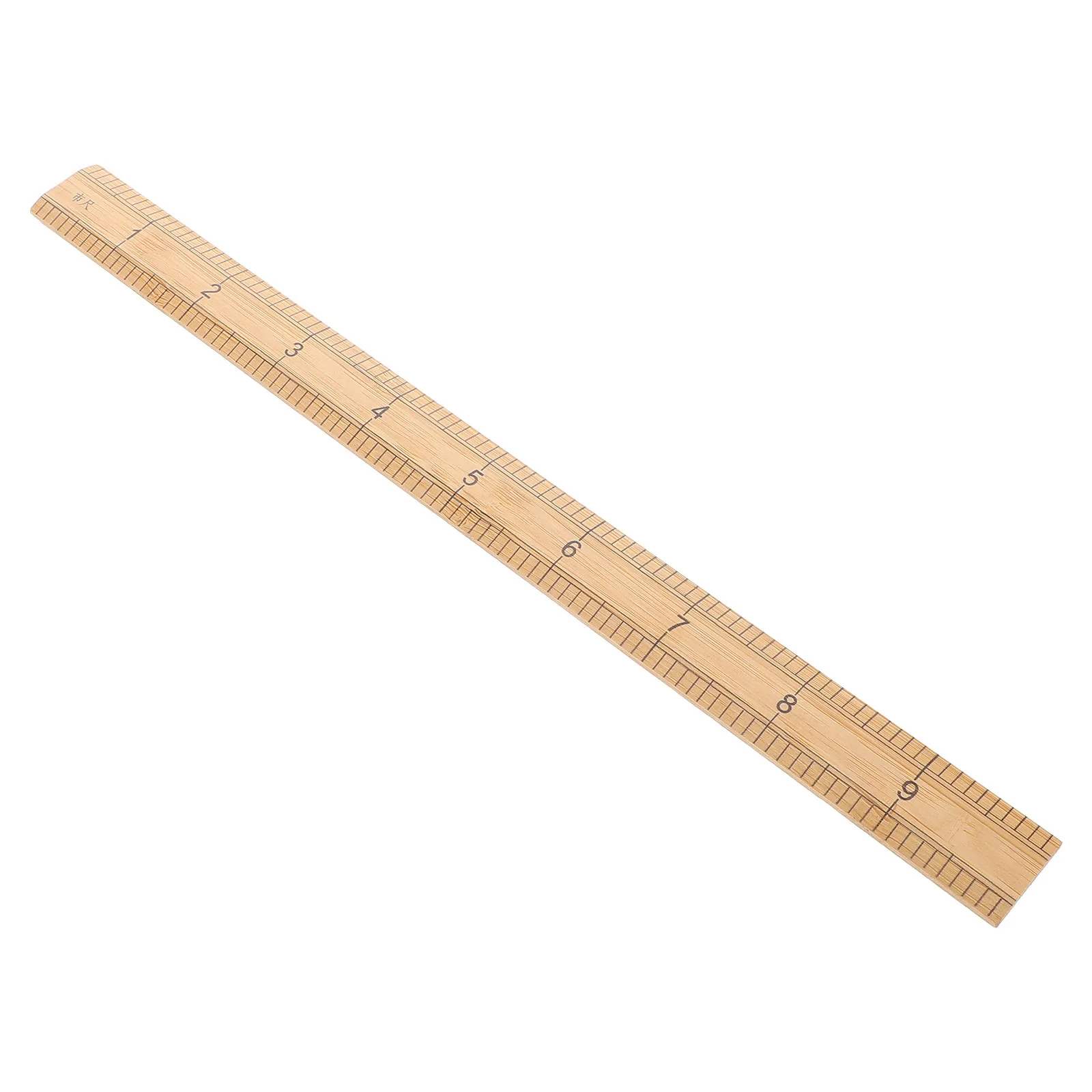 Bamboo Ruler Dual-Sided Measuring Scale Tool for Dressmaking Sew Tailor Cutting Pattern DIY Shirt Cloth Craft Bamboo Ruler