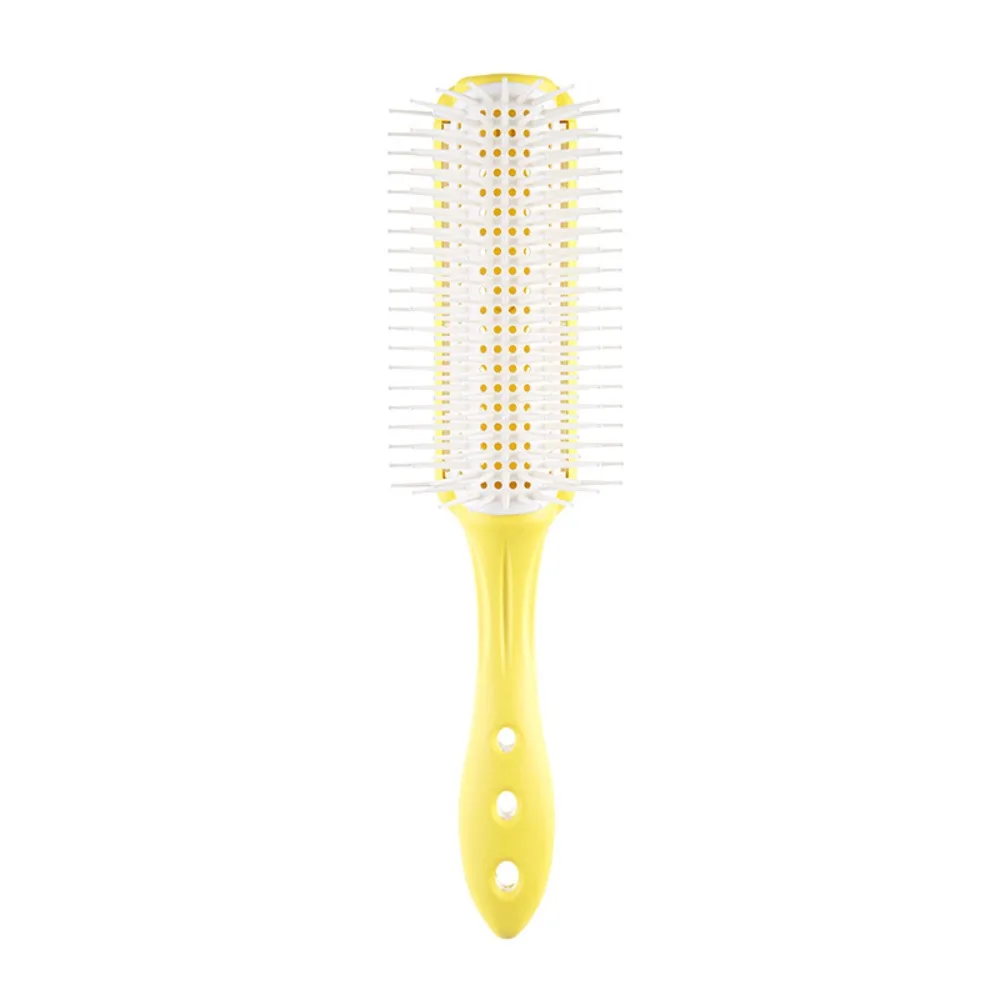 

Handle Hollow Air Comb Anti Static Scalp Massage Portable Comb Nine Row Comb Dual Use of Dry and Wet Hollow Hair Brush Women