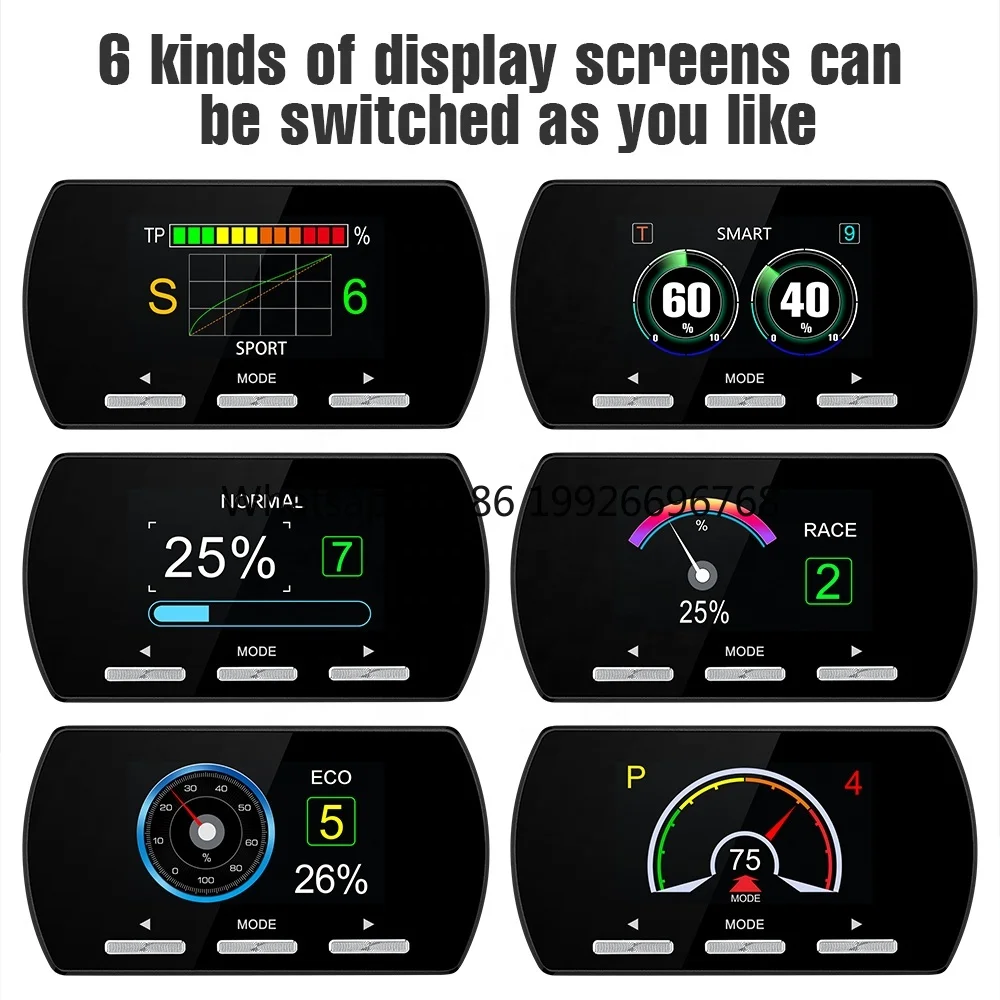 Newest F2 Car Auto Electronic Throttle Controller with LCD Screen 14 Drive Modes Racing Chip Enhanced Speed Accelerator Response