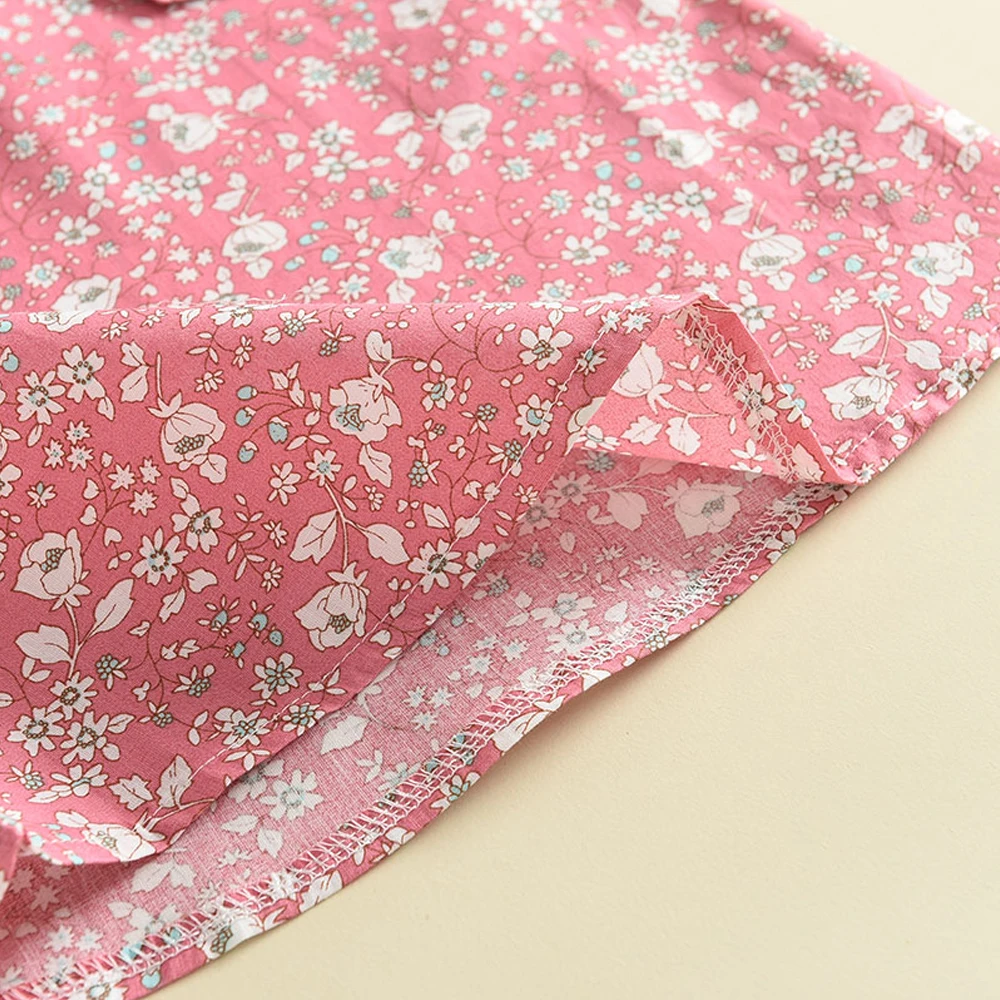 Melario Kleinkind Kinder Baby Mädchen Floral Blau Bluse T-shirt Hosen Sommer 2PCS Anzug Infant Mädchen Kleidung 2-6 jahre Neue Mädchen Outfits – Detail 5