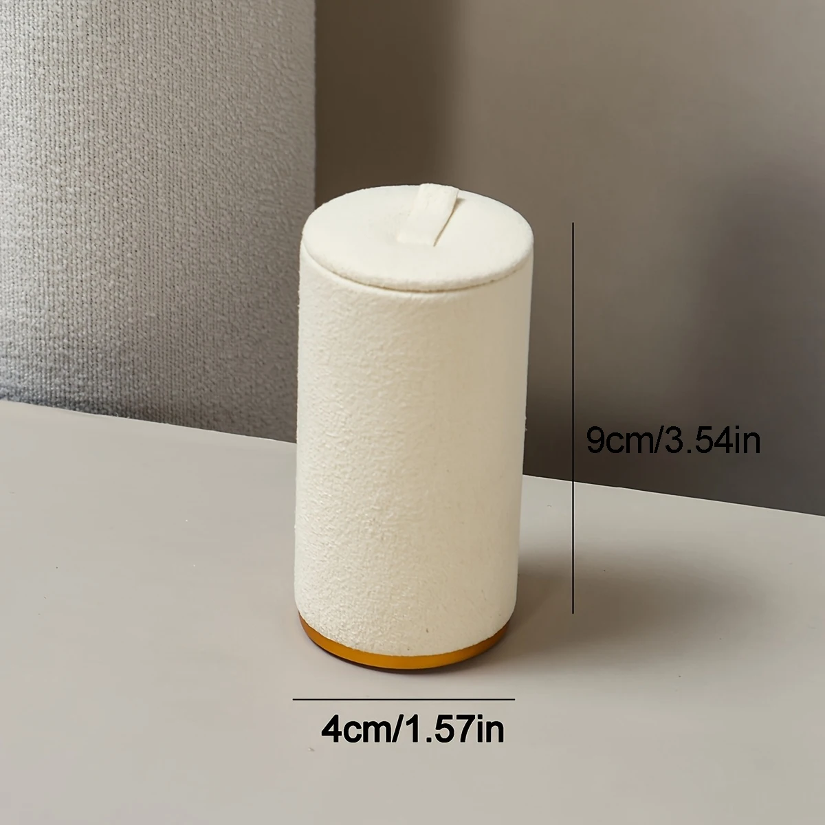 1pc Ultra-Fiber Ring Display Stand, Velvet High and Low Ring Metal Base, Jewelry Tower, Jewelry Storage Rack, Jewelry Organizer
