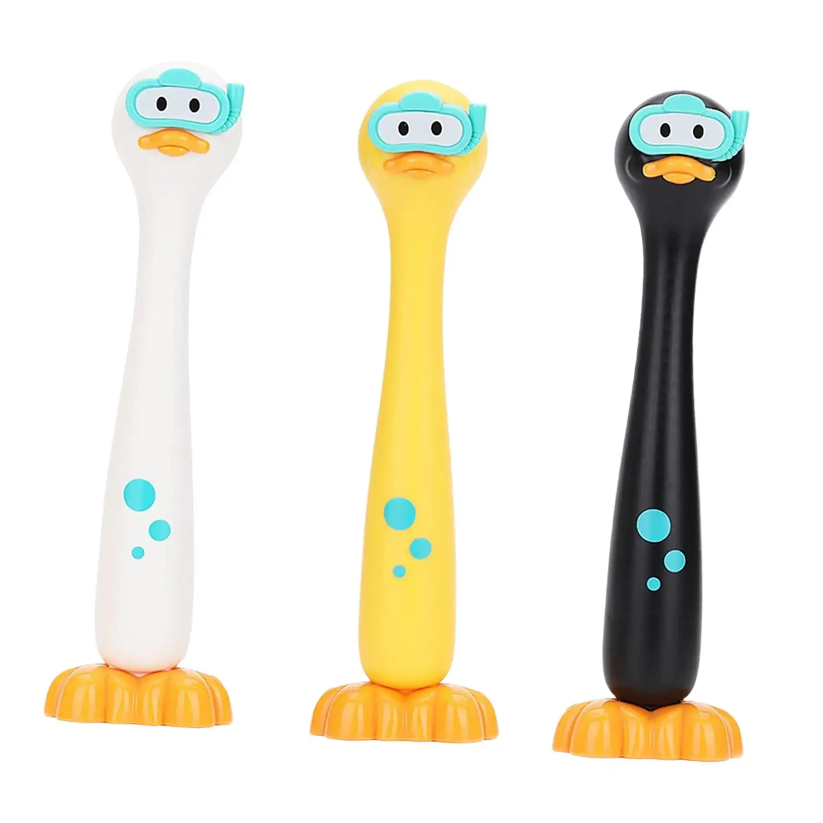 ของเล่นสระว่ายน้ำสำหรับเด็ก 3 ชิ้น ของเล่นใต้น้ำสำหรับฤดูร้อน ของเล่นสระว่ายน้ำแบบลอยน้ำรูปเป็ด ของเล่นห่วงยางดำน้ำ