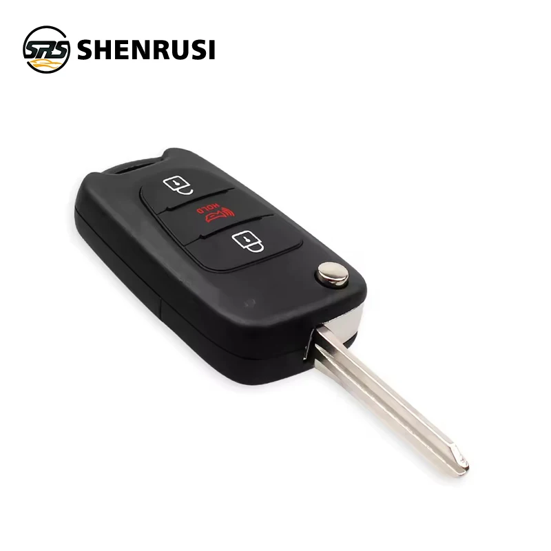 SHENRUSI для Kia Rio 3 Picanto Soul Ceed Cerato Sportage K2 K3 K5 3-кнопочный складной пульт дистанционного управления для авто ключей, заготовки чехла