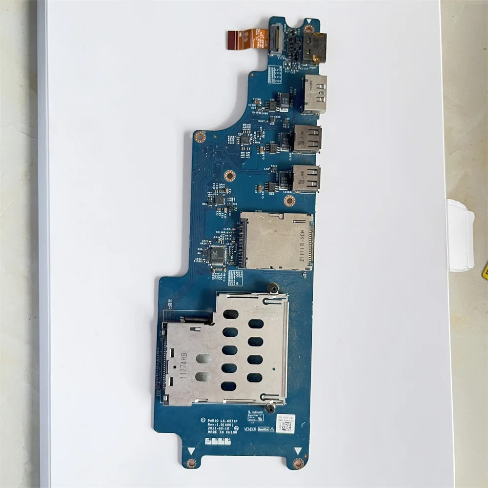 Original  FOR Dell Alienware M18x R1 M18x R2 Daughterboard USB SD Card Reader Connector Board CN-0TPK3N LS-6571P