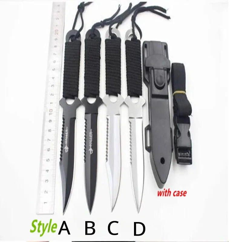 Hot Sale Camping Pocket Knife with Scabbard Portable EDC Outdoor Survival Knife Military Tactical Knife for Self Defense