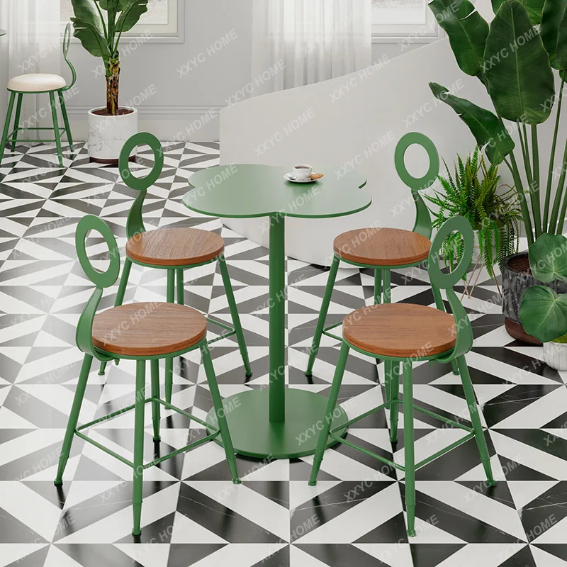 Combinação de mesa e cadeira de lazer para varanda e mesa ao ar livre