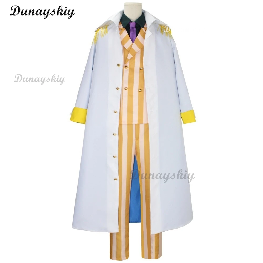 Костюм для косплея аниме Borsalino, костюм адмирала кизару, плащ и униформа, костюмы на Хэллоуин, костюм для представлений ВМС