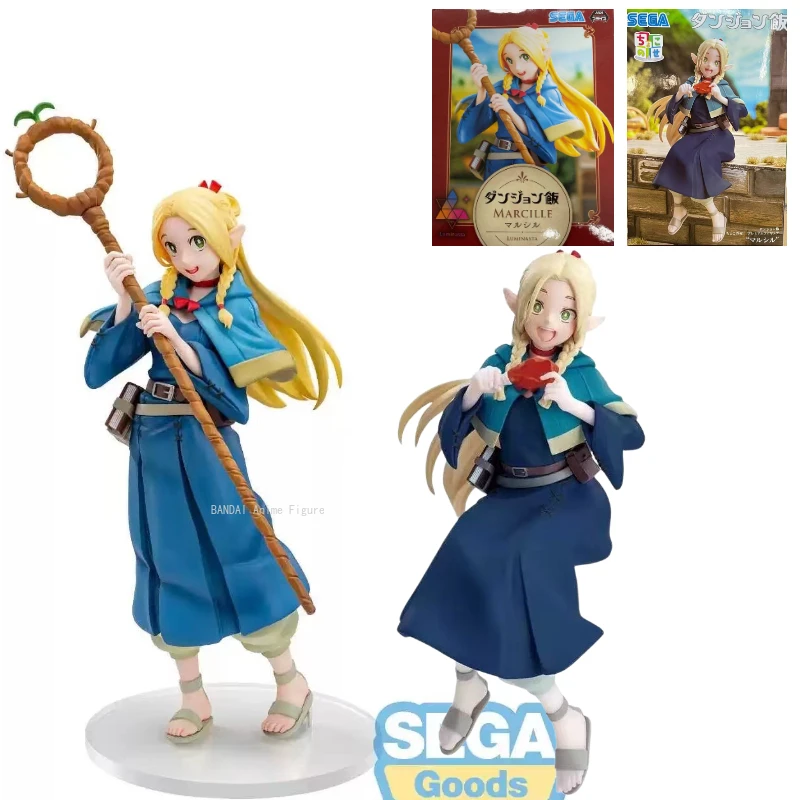 In Stock Original SEGA Luminasta Delicious in Dungeon Marcille Premium Chokonose Anime Figures Collection Ornaments Models Gifts